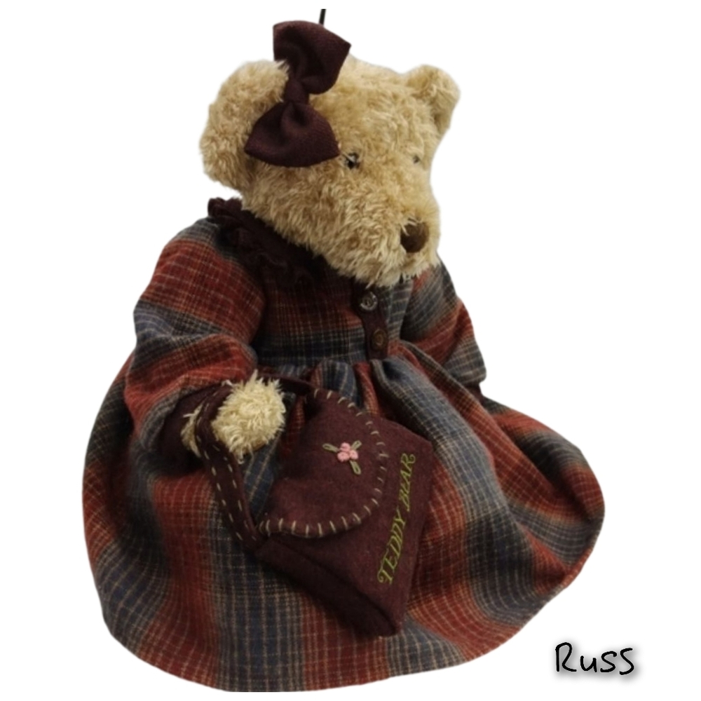 Teddy Bear Lady Eleri From the Russ Berrie Collection